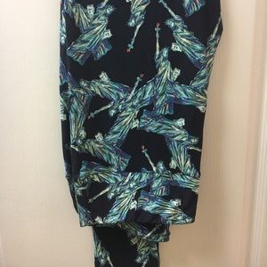 Lularoe Statue of Liberty 4th of July leggings